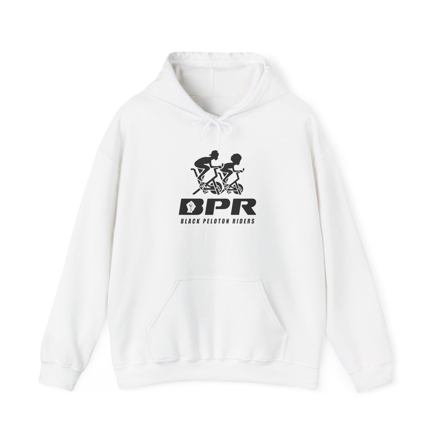 Cycling Hoodie — BPRR Black Pedal Ride Graphic Pullover