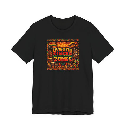 Living the Single Zones T-Shirt — Retro Tribal Graphic Tee