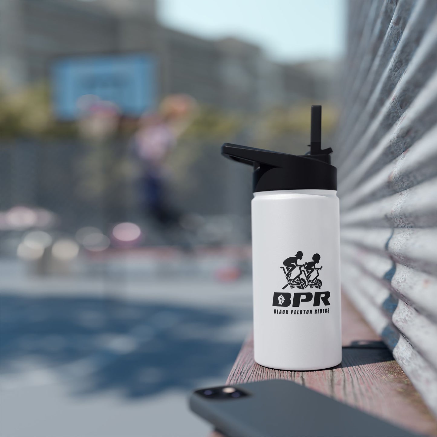 BRR | LOGO| Stainless Steel Water Bottle, Standard Lid