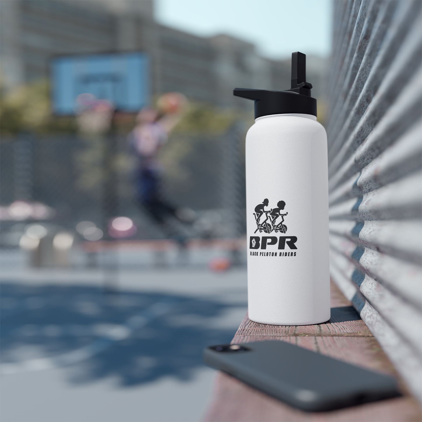 BRR | LOGO| Stainless Steel Water Bottle, Standard Lid